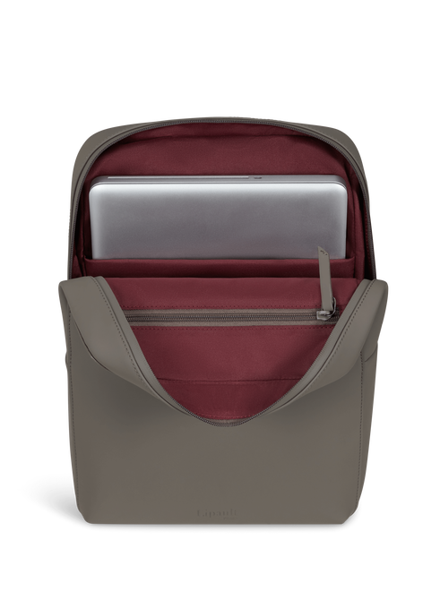 Lipault Lost In Berlin Square Backpack 2.0  Ash Stone