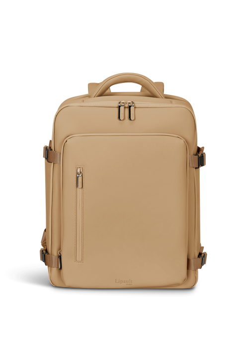 Lipault Lost In Berlin Travel Backpack 2.0  Sandstone