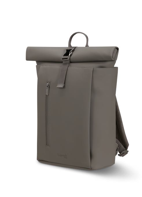 Lipault Lost In Berlin Rolltop Backpack 2.0  Ash Stone