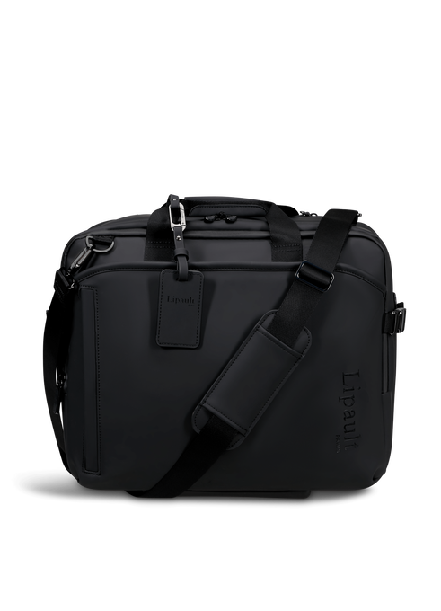 Lipault Lost In Berlin Rolling Tote  Black Lipault Lost In Berlin Rolling Tote  Black