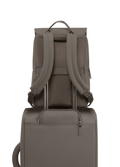 Lipault Lost In Berlin Square Backpack 2.0  Ash Stone