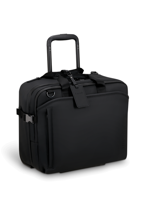 Lipault Lost In Berlin Rolling Tote  Black Lipault Lost In Berlin Rolling Tote  Black