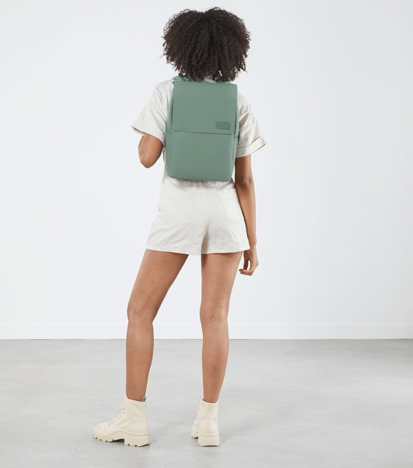 Lipault Lost In Berlin Square Backpack  Dry Sage