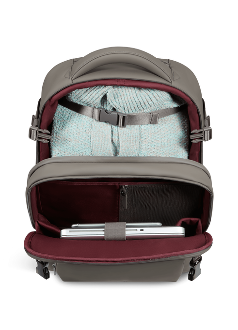 Lipault Lost In Berlin Backpack Pro With Wheels  Ash Stone Lipault Lost In Berlin Backpack Pro With Wheels  Ash Stone