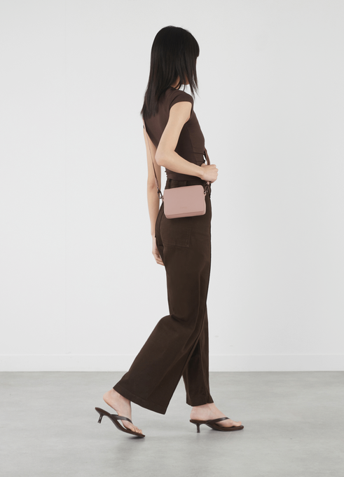 Lipault Lost In Berlin Crossbody Bag - The Box  Rose Quartz Lipault Lost In Berlin Crossbody Bag - The Box  Rose Quartz